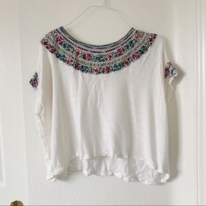Billabong Never Ending Luv Embroidered Top